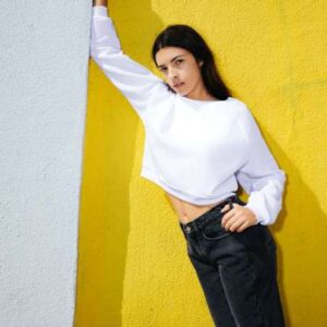 WOMEN'S FLEX FLEECE CROP PULLOVER