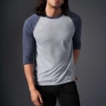 FELNŐTT TRI-BLEND 3/4 UJJÚ RAGLÁN PÓLÓ