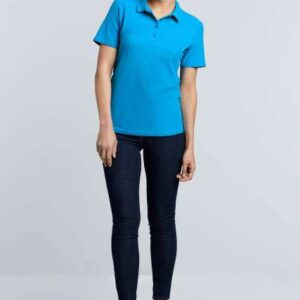 SOFTSTYLE® LADIES' DOUBLE PIQUÉ POLO
