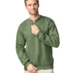 SOFTSTYLE MIDWEIGHT ADULT FLEECE 1/4 ZIP SWEATSHIRT
