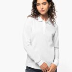 LADIES’ ORGANIC 180 PIQUÉ POLO SHIRT LONG SLEEVES