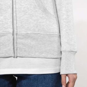LADIES' FULL ZIP HOODED SWEATSHIRT