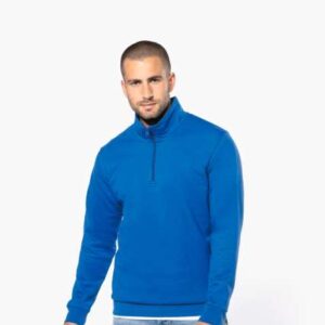 ZIP NECK SWEATSHIRT