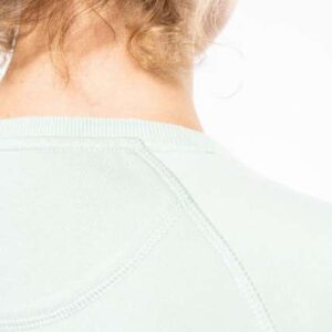 LADIES’ ORGANIC COTTON CREW NECK RAGLAN SLEEVE SWEATSHIRT