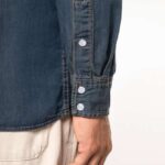 MEN'S LONG-SLEEVED DENIM SHIRT
