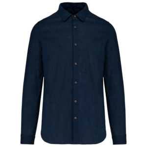 MEN'S LONG SLEEVE LINEN AND COTTON SHIRT