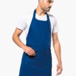 APRON WITH POCKET IN ORGANIC COTTON