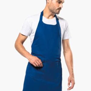 APRON WITH POCKET IN ORGANIC COTTON