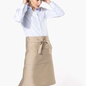 POLYCOTTON LONG APRON