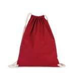 ORGANIC COTTON BACKPACK WITH DRAWSTRING CARRY HANDLES