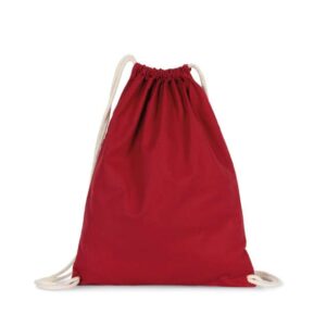 ORGANIC COTTON BACKPACK WITH DRAWSTRING CARRY HANDLES