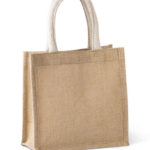 JUTE CANVAS TOTE - SMALL