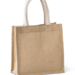 JUTE CANVAS TOTE - SMALL