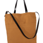 HANDBAG WITH LEATHER SHOULDER STRAP