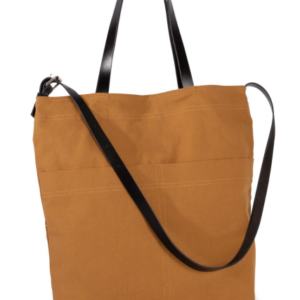 HANDBAG WITH LEATHER SHOULDER STRAP