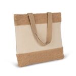 SHOPPING BAG IN COTTON AND WOVEN JUTE THREADS