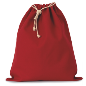 COTTON BAG WITH DRAWCORD CLOSURE - LARGE SIZE