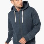 MEN’S VINTAGE ZIPPED HOODED SWEATSHIRT