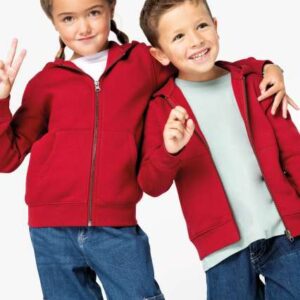 ECO-FRIENDLY KIDS’ FULL ZIP HOODED SWEATSHIRT