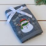 OLIMA CHRISTMAS TOWEL - SNOWMAN