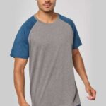 ADULT TRIBLEND TWO-TONE SPORTS SHORT-SLEEVED T-SHIRT