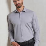 MEN'S STRETCH-FIT COTTON POPLIN LONG SLEEVE SHIRT