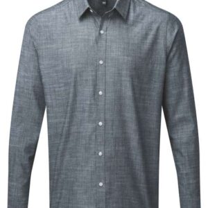 MEN'S COTTON SLUB CHAMBRAY LONG SLEEVE SHIRT