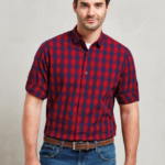 'MULLIGAN' CHECK - MEN'S LONG SLEEVE COTTON SHIRT