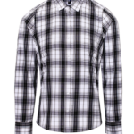 'GINMILL' CHECK - WOMEN'S LONG SLEEVE COTTON SHIRT