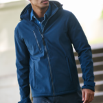 VENTURER 3 LAYER HOODED PRINTABLE SOFTSHELL JACKET