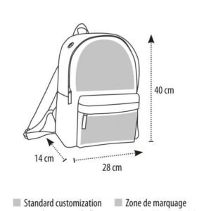 SOL'S RIDER - 600D POLYESTER RUCKSACK