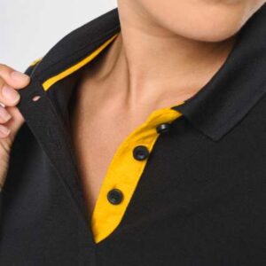 LADIES' SHORT-SLEEVED CONTRASTING DAYTODAY POLO SHIRT